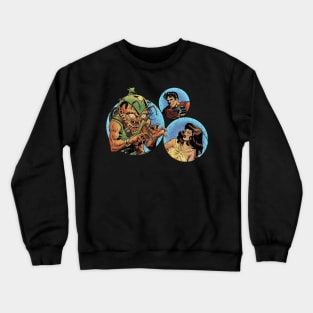 Vintage Comic Book Science Fiction Art Crewneck Sweatshirt